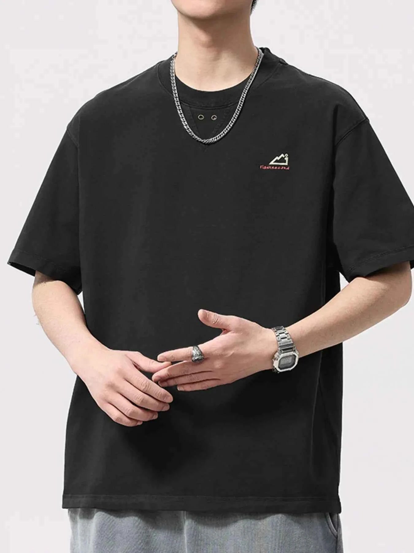 Men's Plus Size Round Neck Short Sleeve T-Shirt