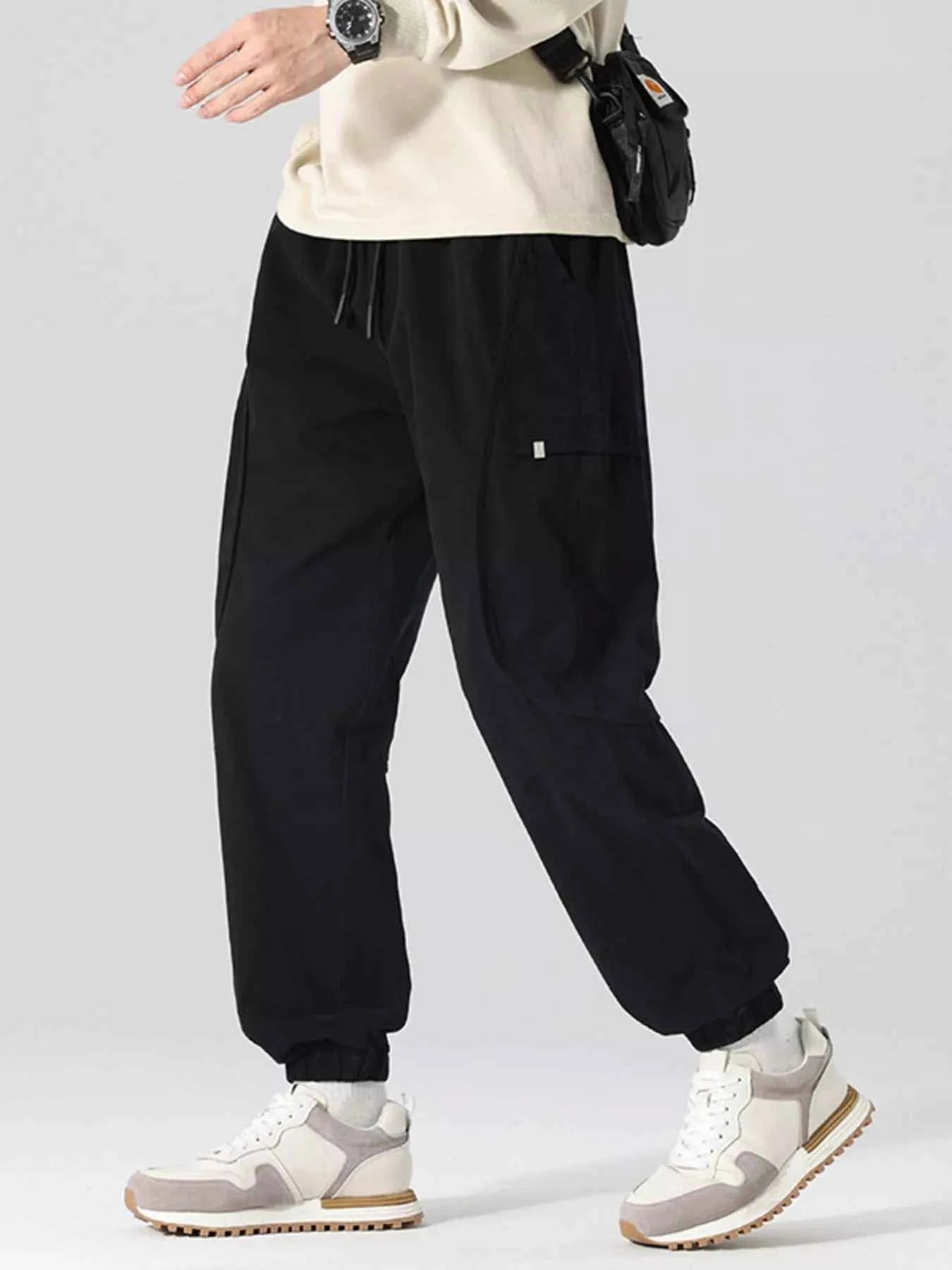 Men's Full Size Drawstring Loose Fit Joggers Plus Size