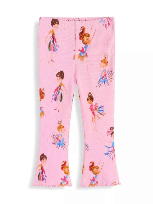 Children's Fairy Print Flared Leggings