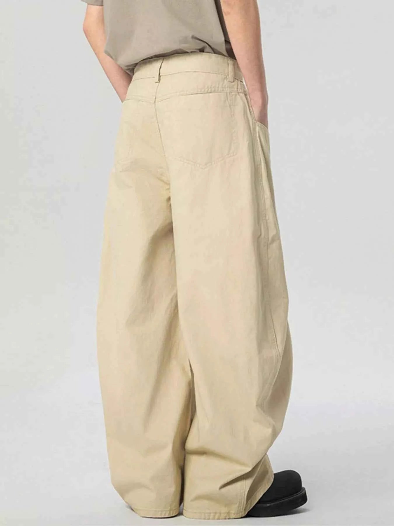 Men's Pocketed Wide Leg Pants