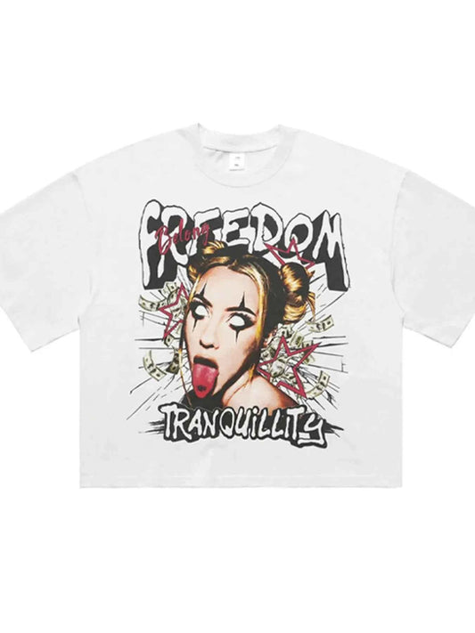 Men's Graphic Round Neck Short Sleeve T-Shirt