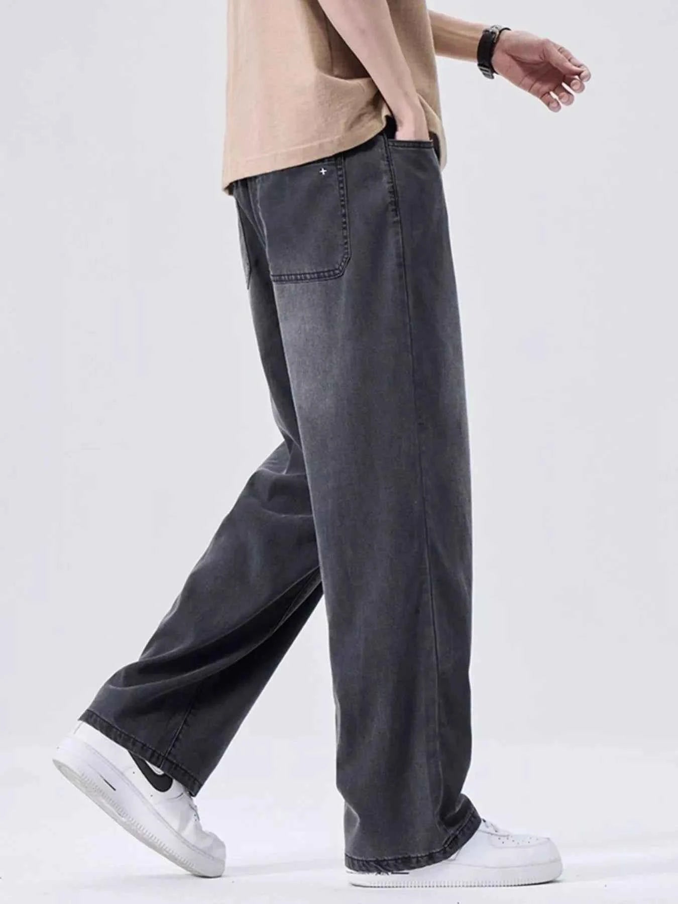 Men's Plus Size Wide Leg Jeans