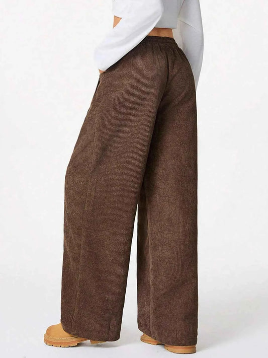 Wide Leg Drawstring Pants