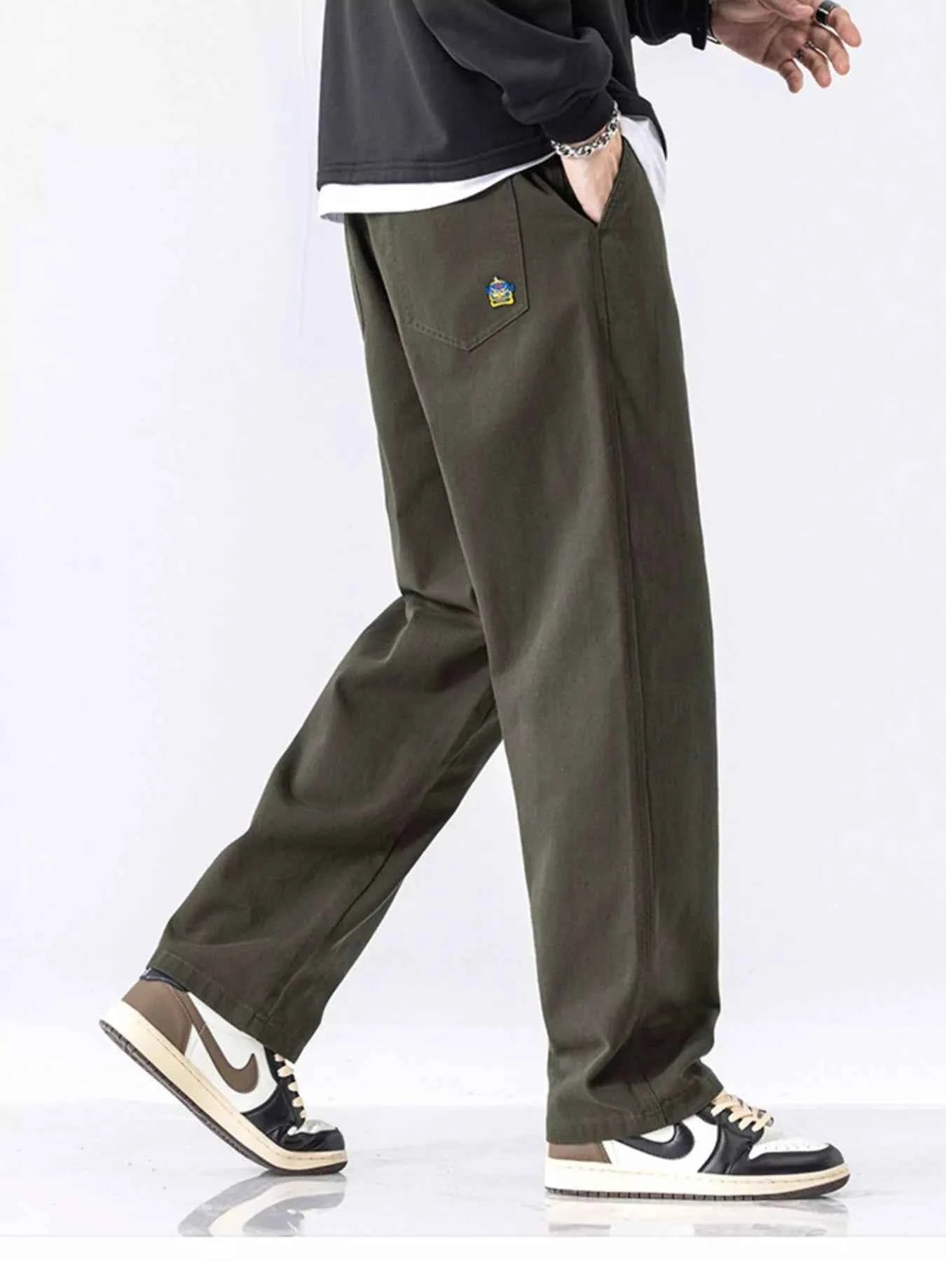 Men's Full Size Casual Loose-Fit Drawstring Pants Plus Size