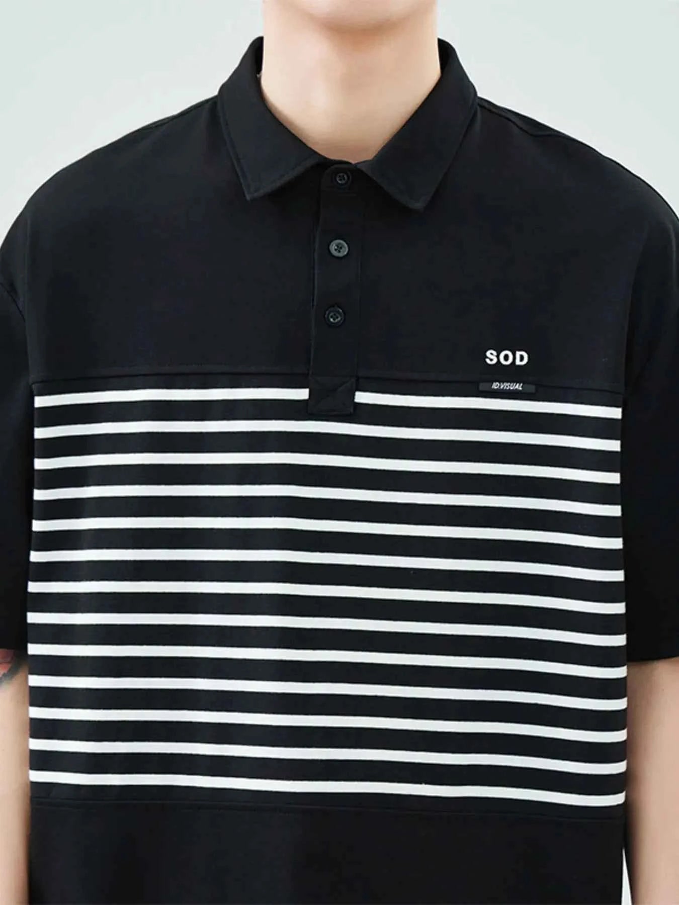 Men's Plus Size Button Detail Short Sleeve Polo