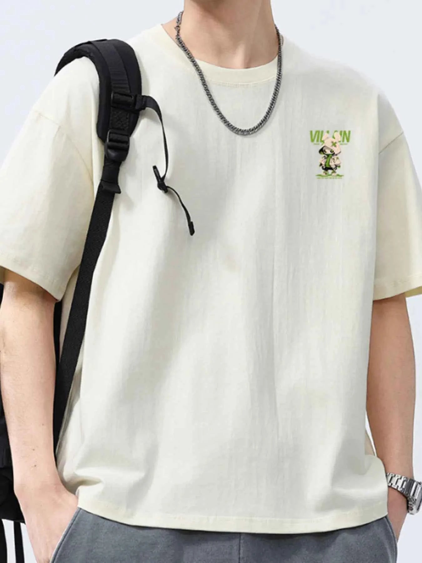 Men's Full Size Round Neck Short Sleeve T-Shirt Plus Size