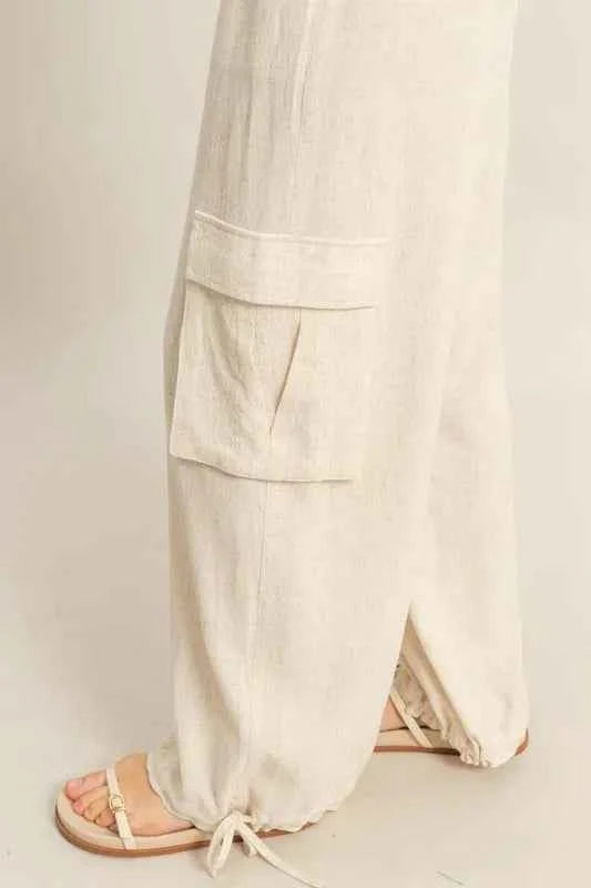 HYFVE Crop Top and Cargo Pants Set