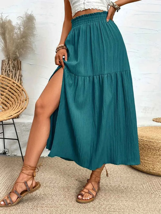 Frill Slit Skirt