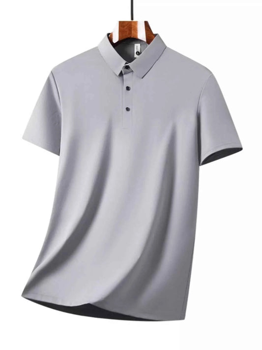 Men's Plus Size Button Detail Short Sleeve Top and Pants Set