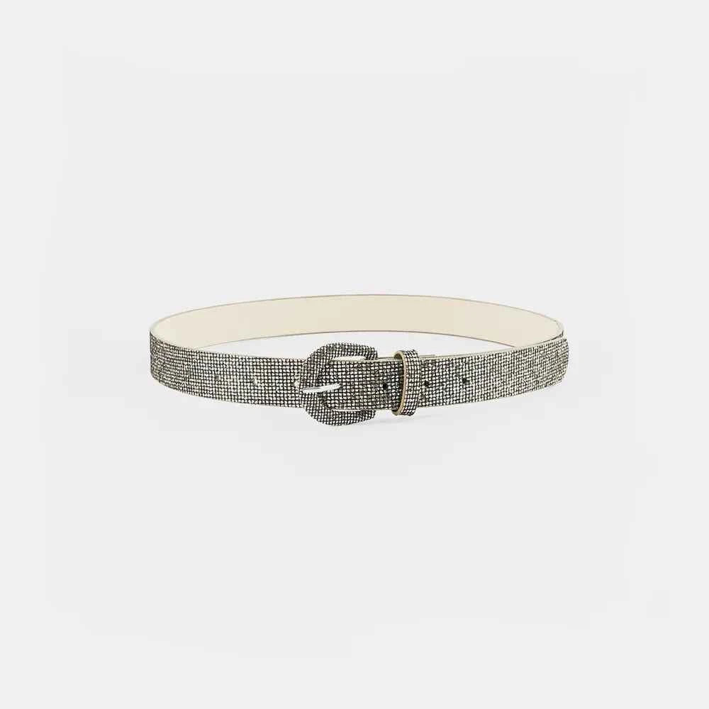 Sequin PU Leather Belt