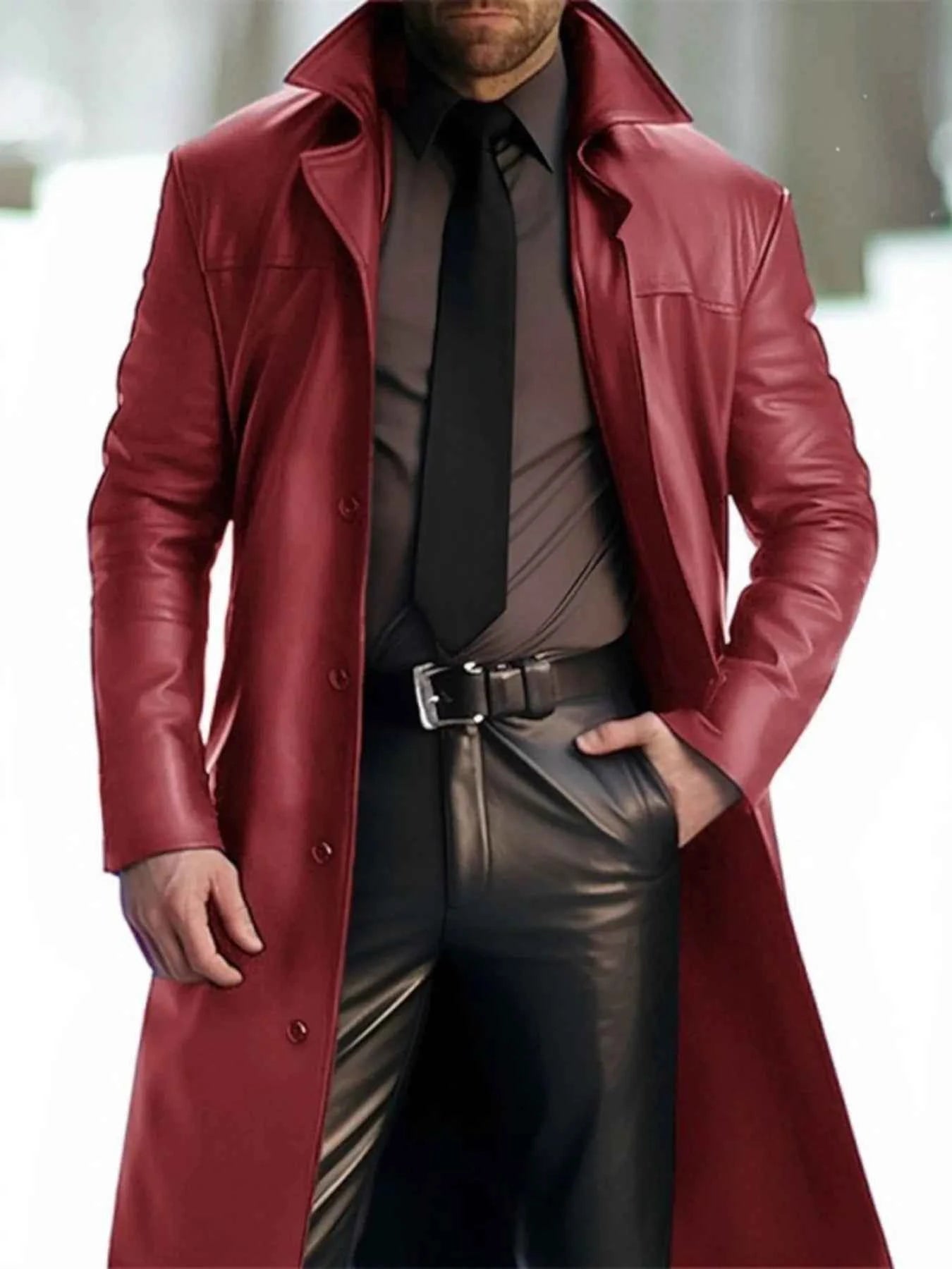 Men's Full Size Button Up Long Sleeve Jacket Plus Size