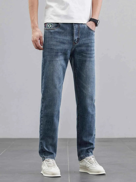 Men's Wash Straight Leg Jeans