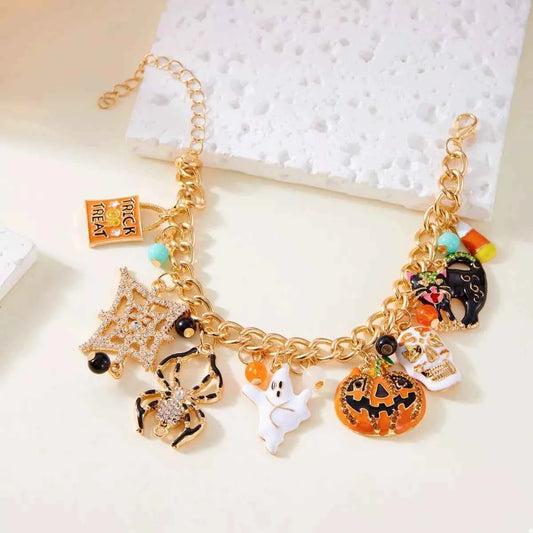 18K Gold-Plated Halloween Theme Bracelet