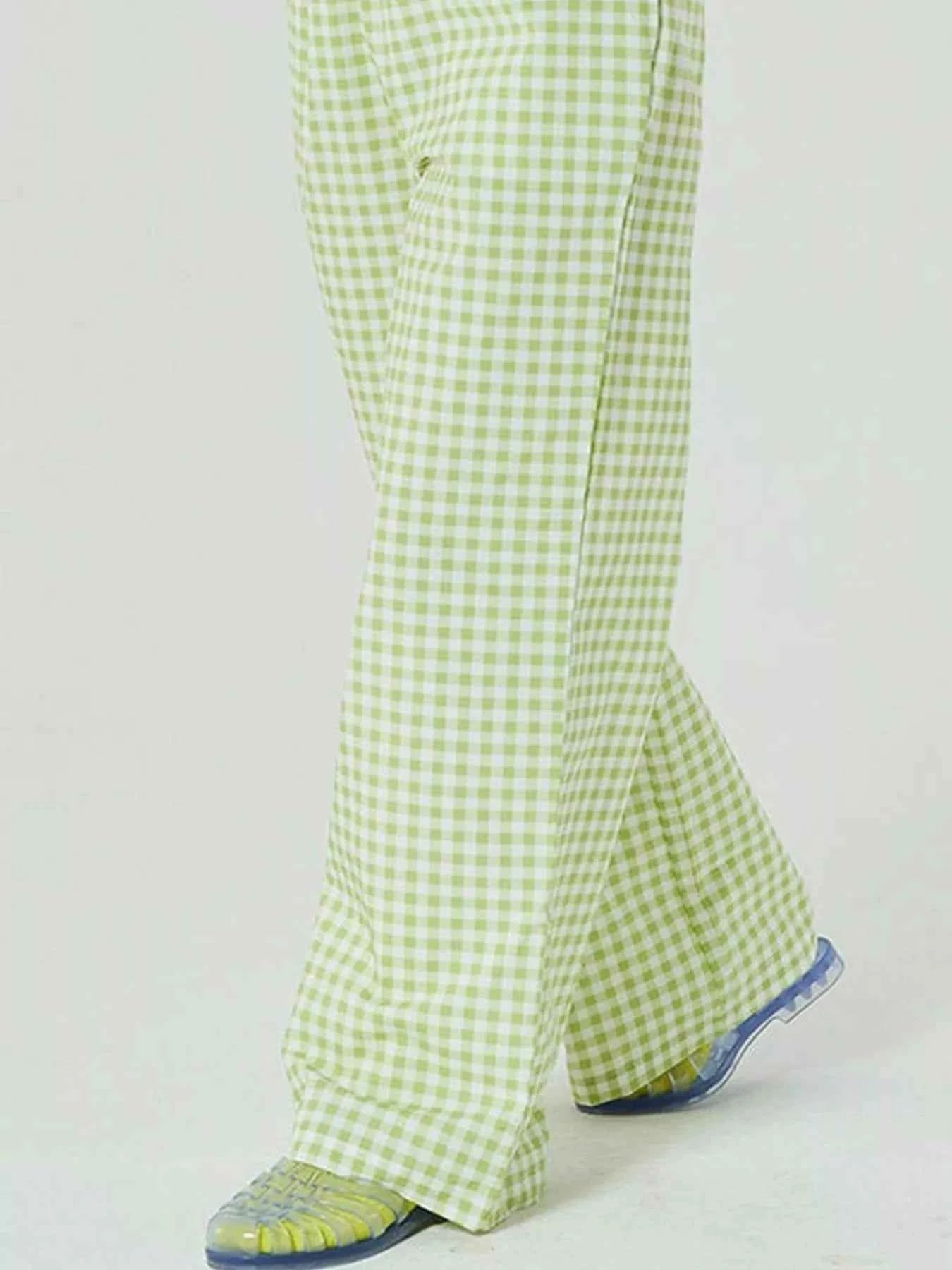Elastic Waist Wide Leg Pants