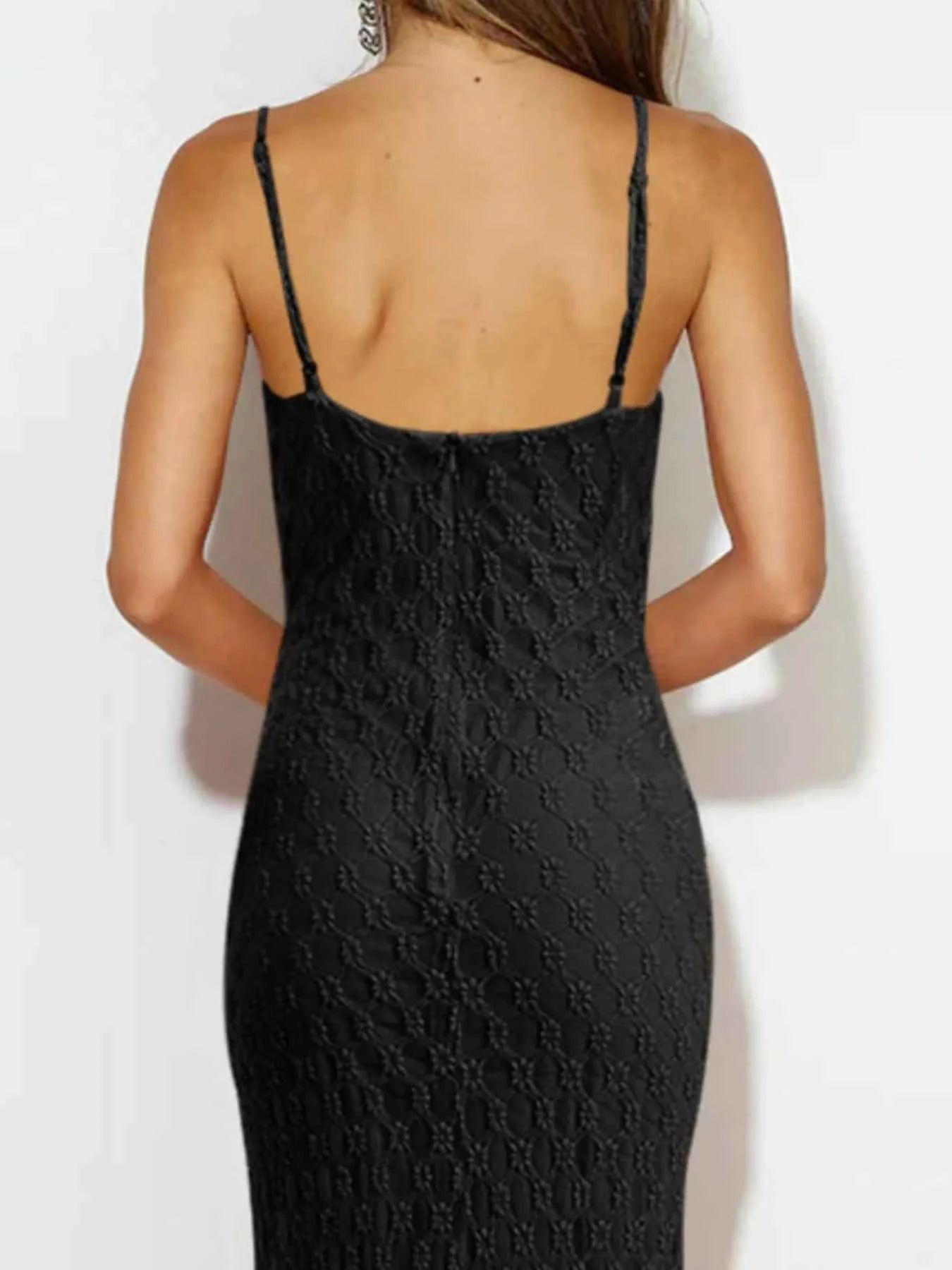 Scoop Neck Midi Cami Dress