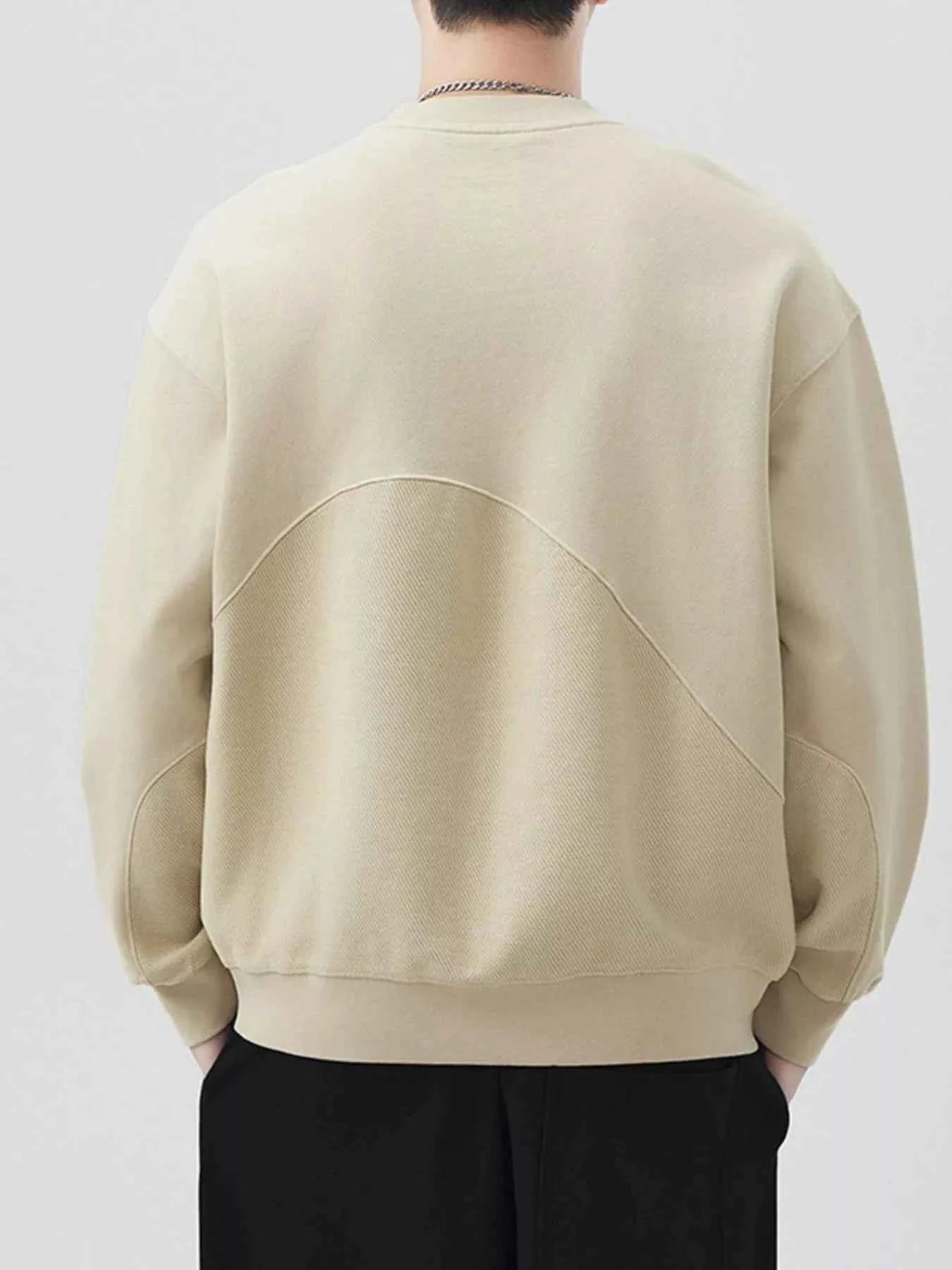 Men's Plus Size Round Neck Long Sleeve Sweatshirt