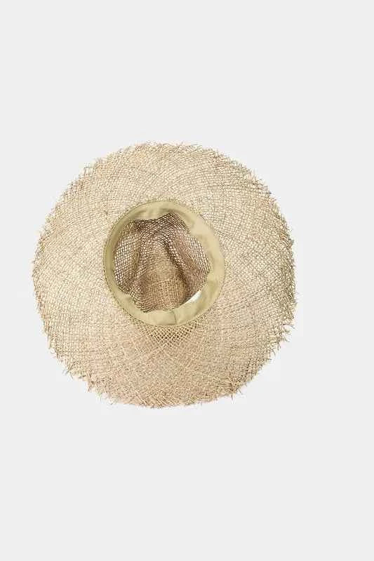Fame Fringe Edge Straw Braided Western Fedora Hat