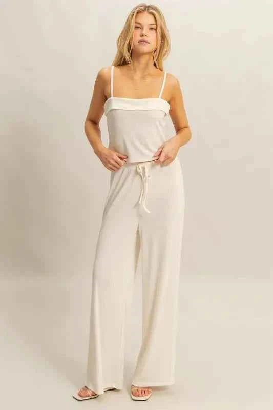 HYFVE Rib Knit Cami Top and Pants Set
