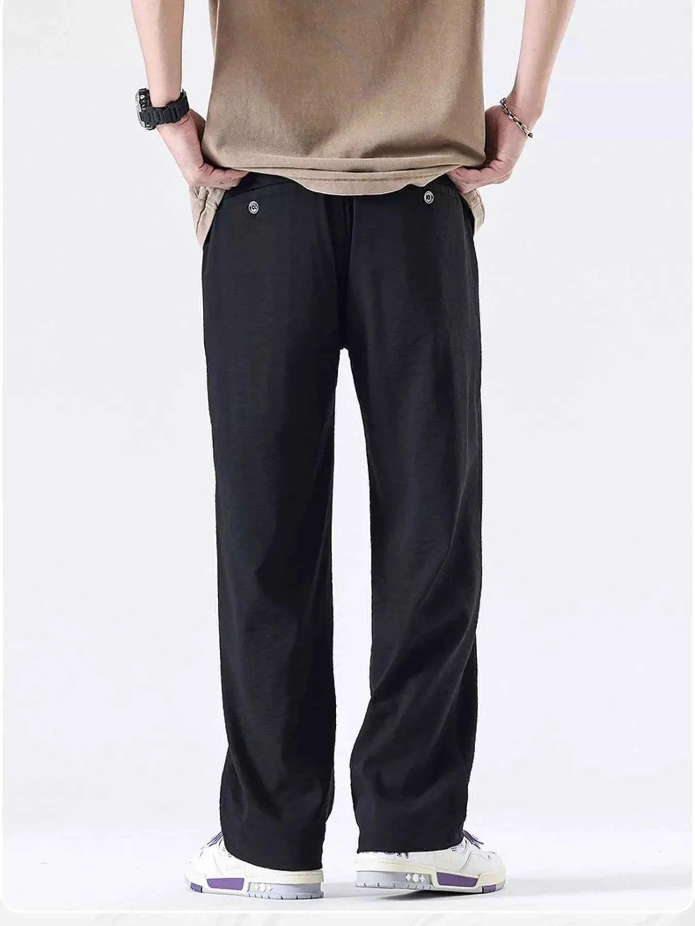 Men's Full Size Relaxed Fit Wide Leg Casual Pants Plus Size
