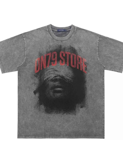 Men's Graphic Round Neck Short Sleeve T-Shirt