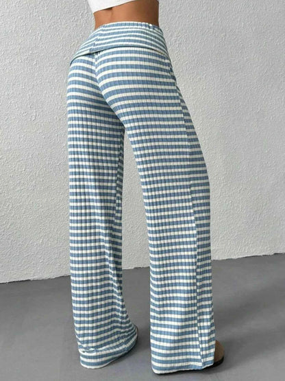 Striped Wide Leg Pants