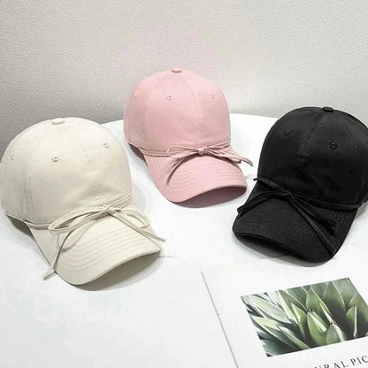 Bow Solid Color Baseball Cap