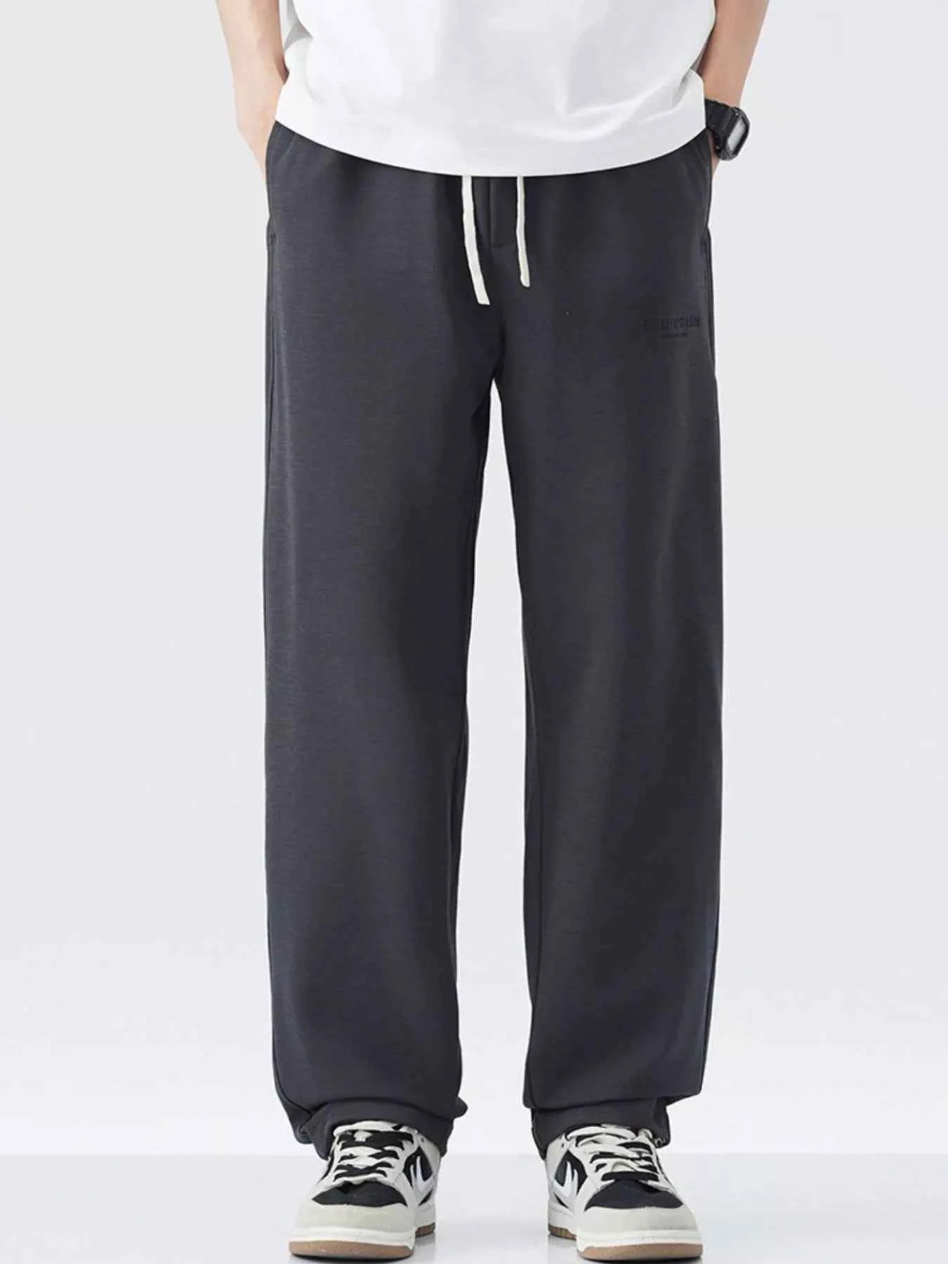 Men's Plus Size Drawstring Relaxed Fit Casual Pants