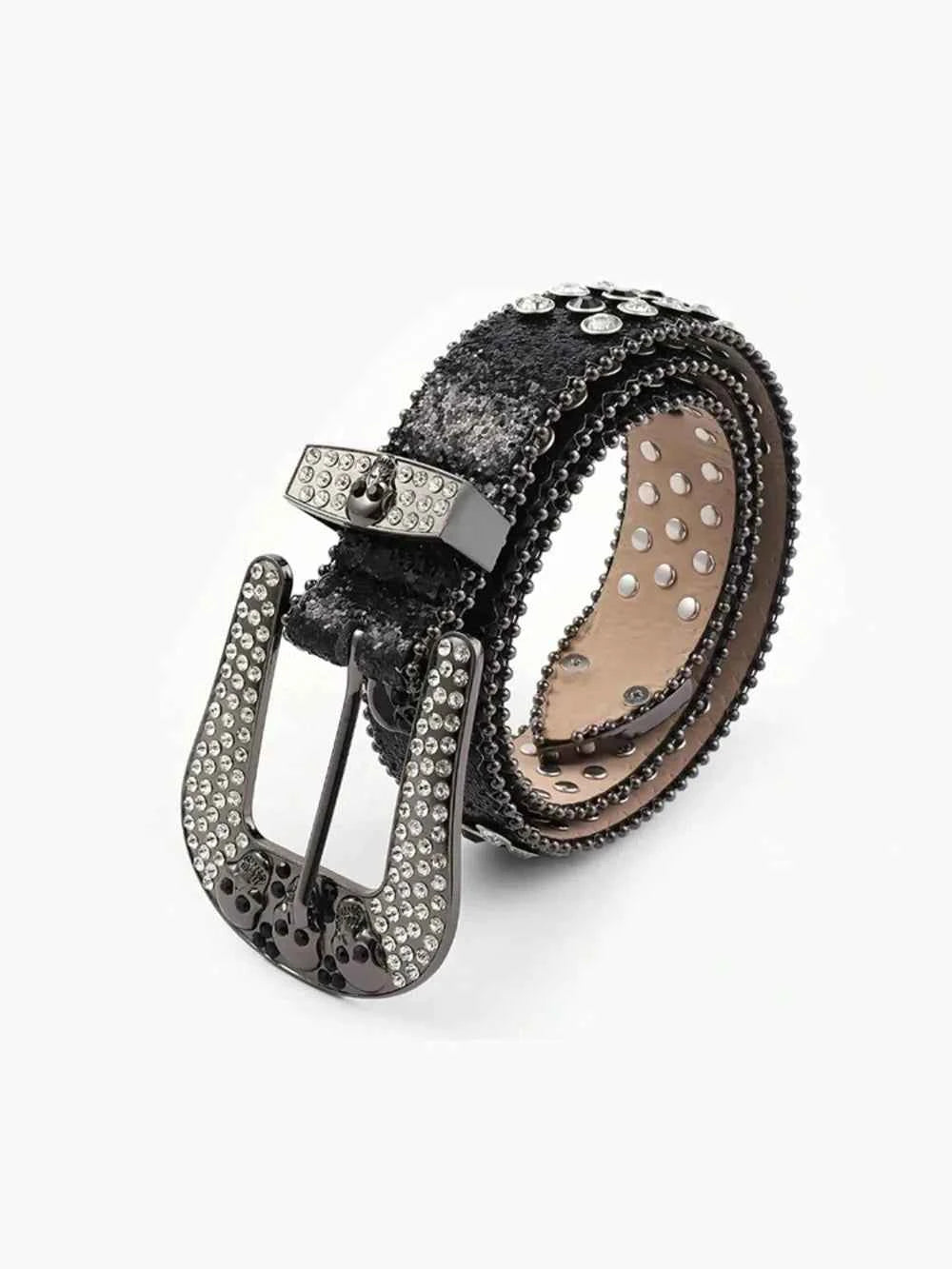 PU Leather Skull Belt