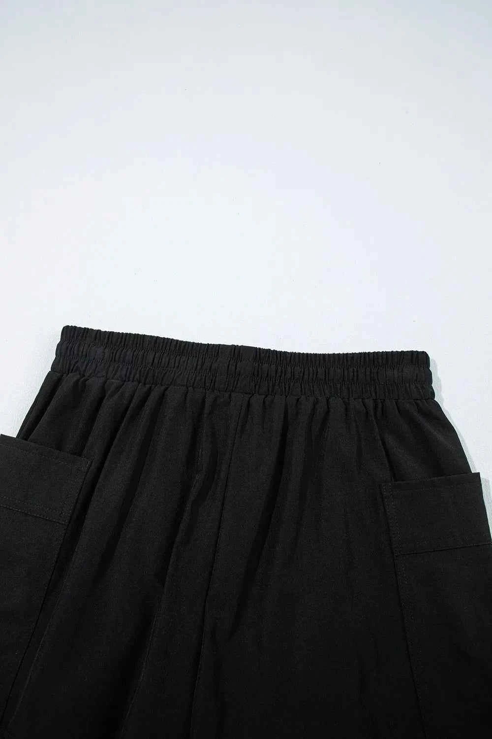 Cargo Pocket Elastic Waist Active Casual Skort