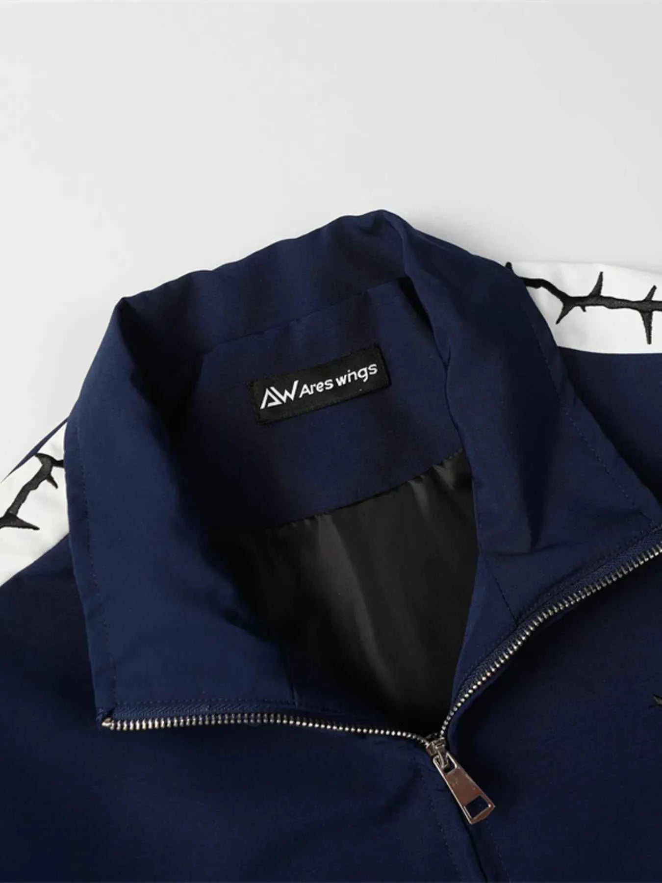 Men's Contrast Zip Up Jacket