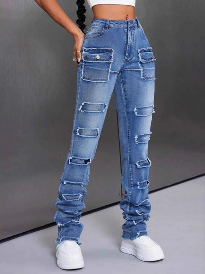 Men's Distressed Slim Fit Jeans