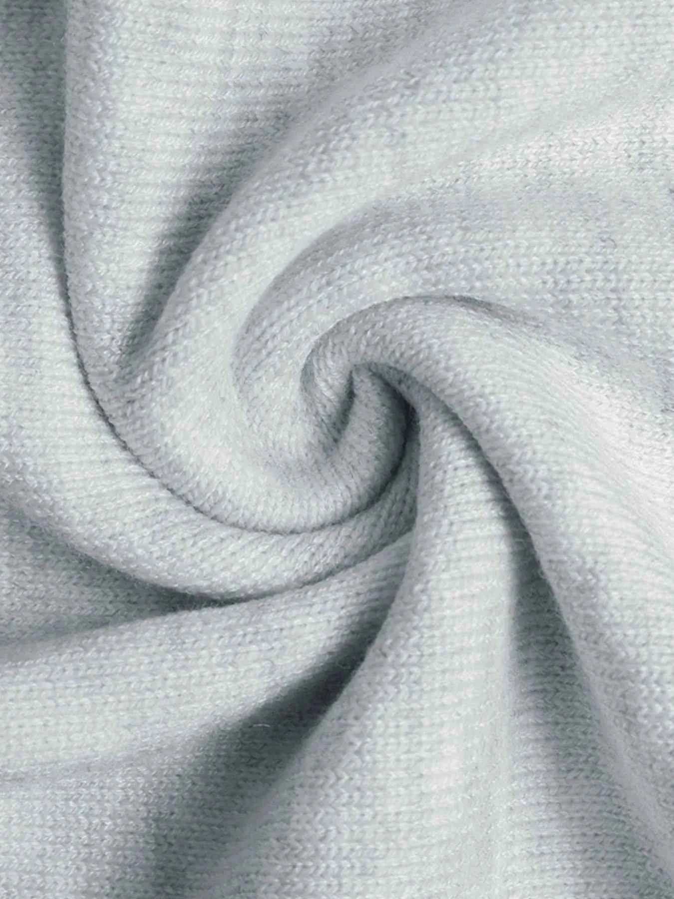 Striped Trim Tie Waist Sweater Dress