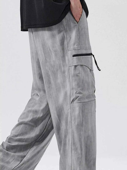 Men's Multi-Pocket Drawstring Cargo Pants