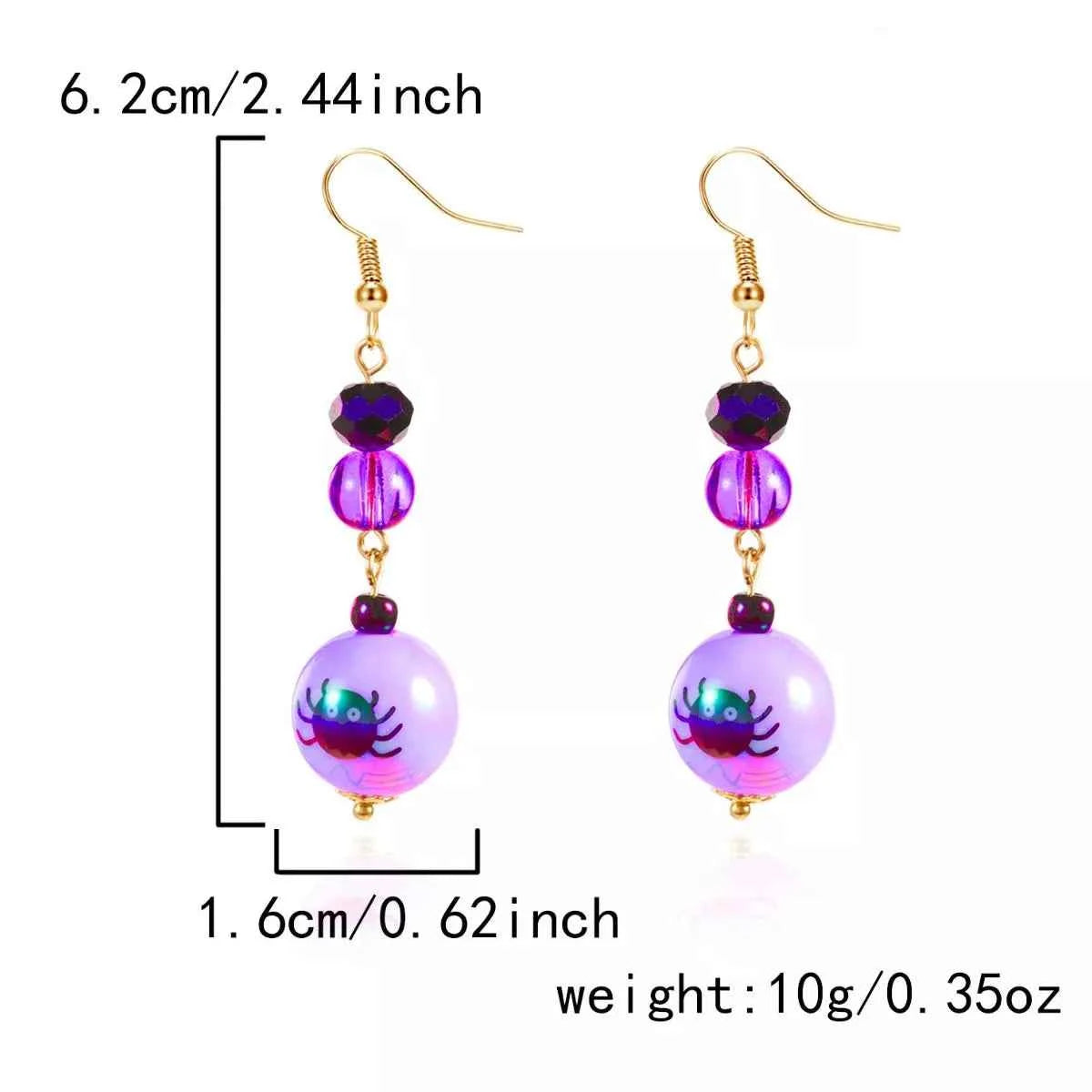 Halloween Acrylic Drop Earrings