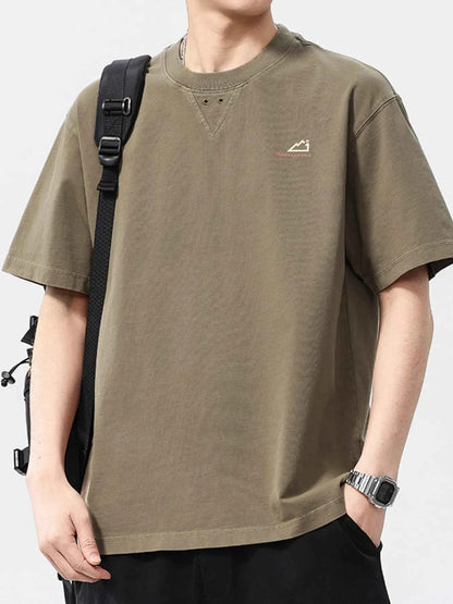 Men's Plus Size Round Neck Short Sleeve T-Shirt