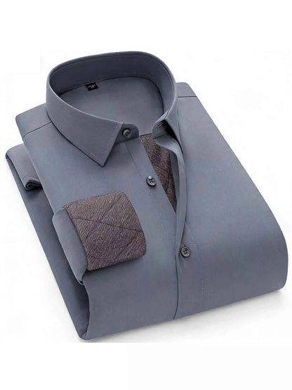 Men's Full Size Slim Fit Long Sleeve Shirt Plus Size
