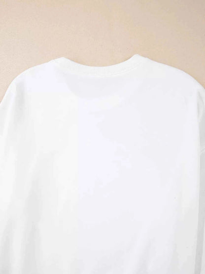 Halloween Pumpkin Patched Pattern Long Sleeve Sweatshirt