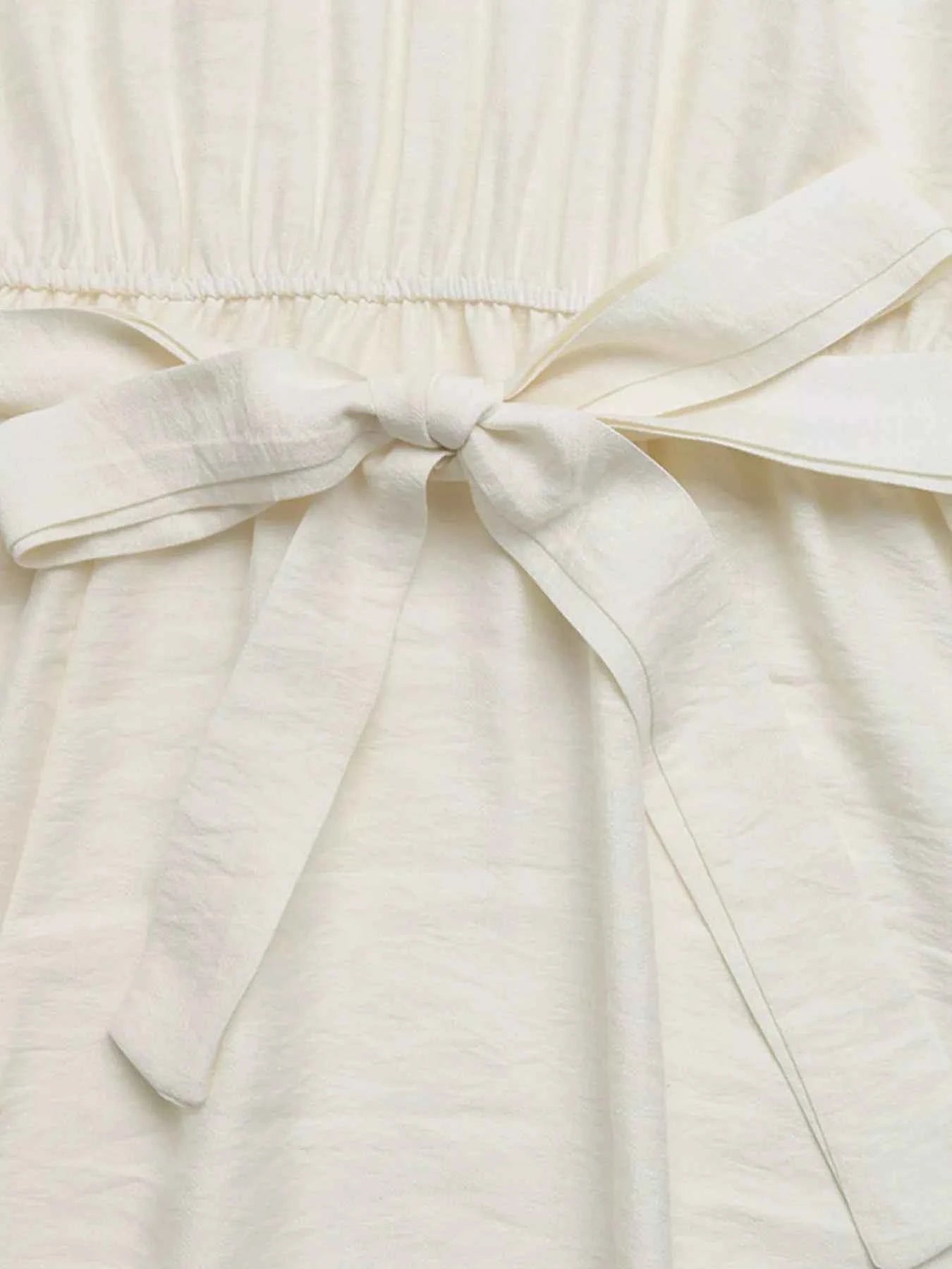 Lace Trimmed Slit Maxi Dress