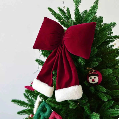 Christmas Velvet Bow Hanging Ornament