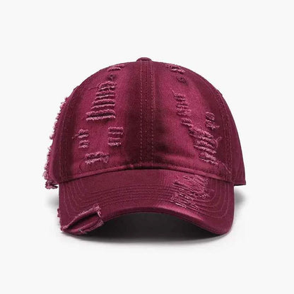 Distressed Adjustable Cotton Baseball Cap