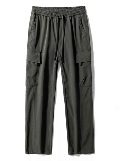 Men's Plus Size Cargo Wide Leg Pants