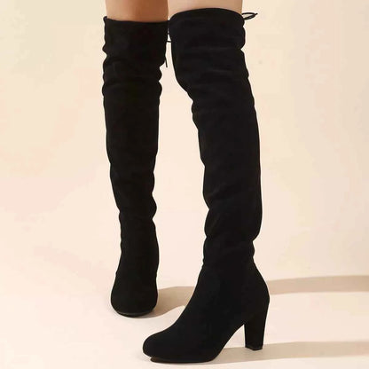 Over-the-Knee High Heel Boots
