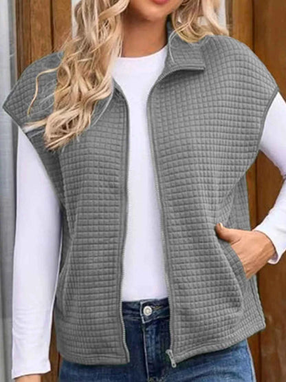 Zip-Up Vest Coat
