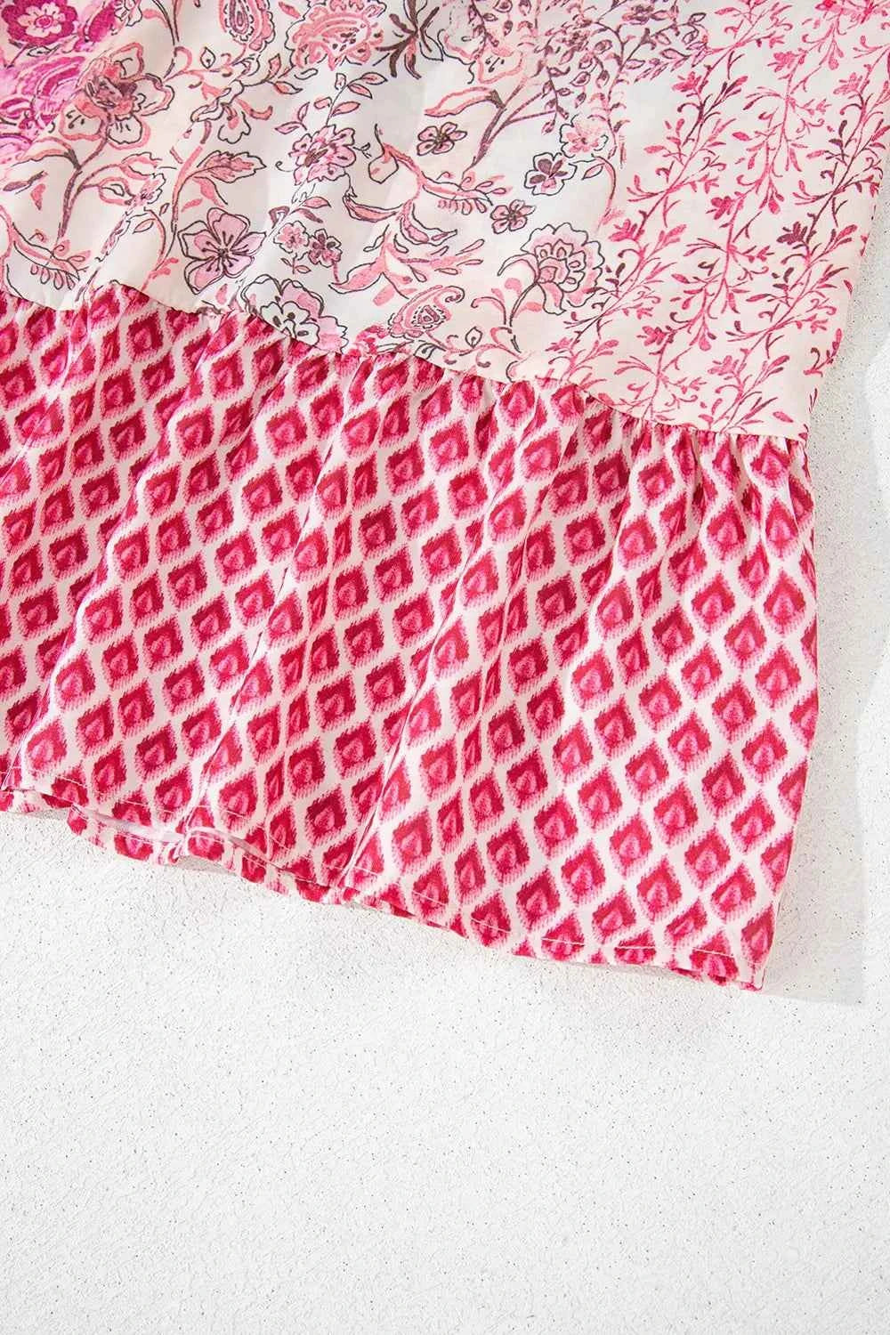 Printed Tassel Drawstring High Waist Maxi Skirt