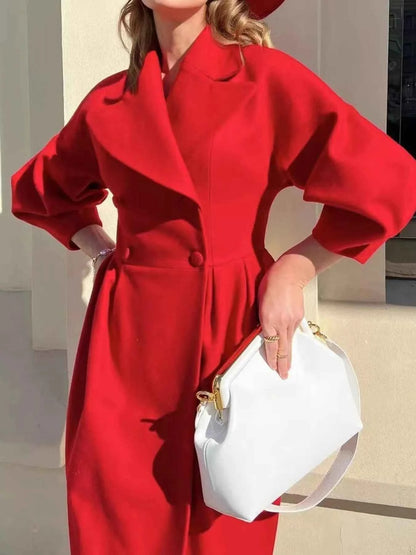 Double-Breasted Longline Coat