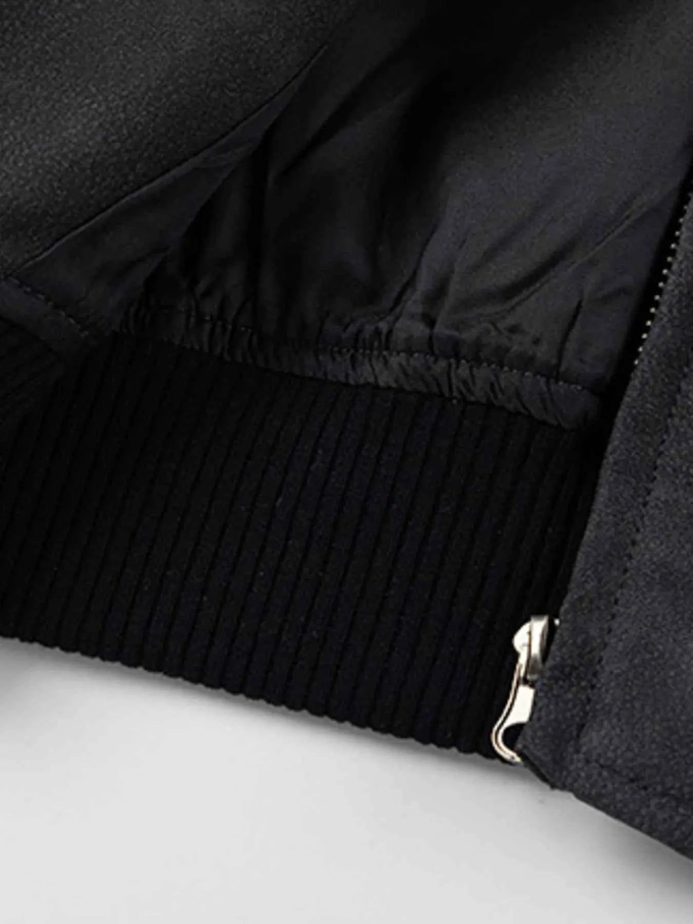 Men's Zip Up Letter Graphic Bomber Jacket