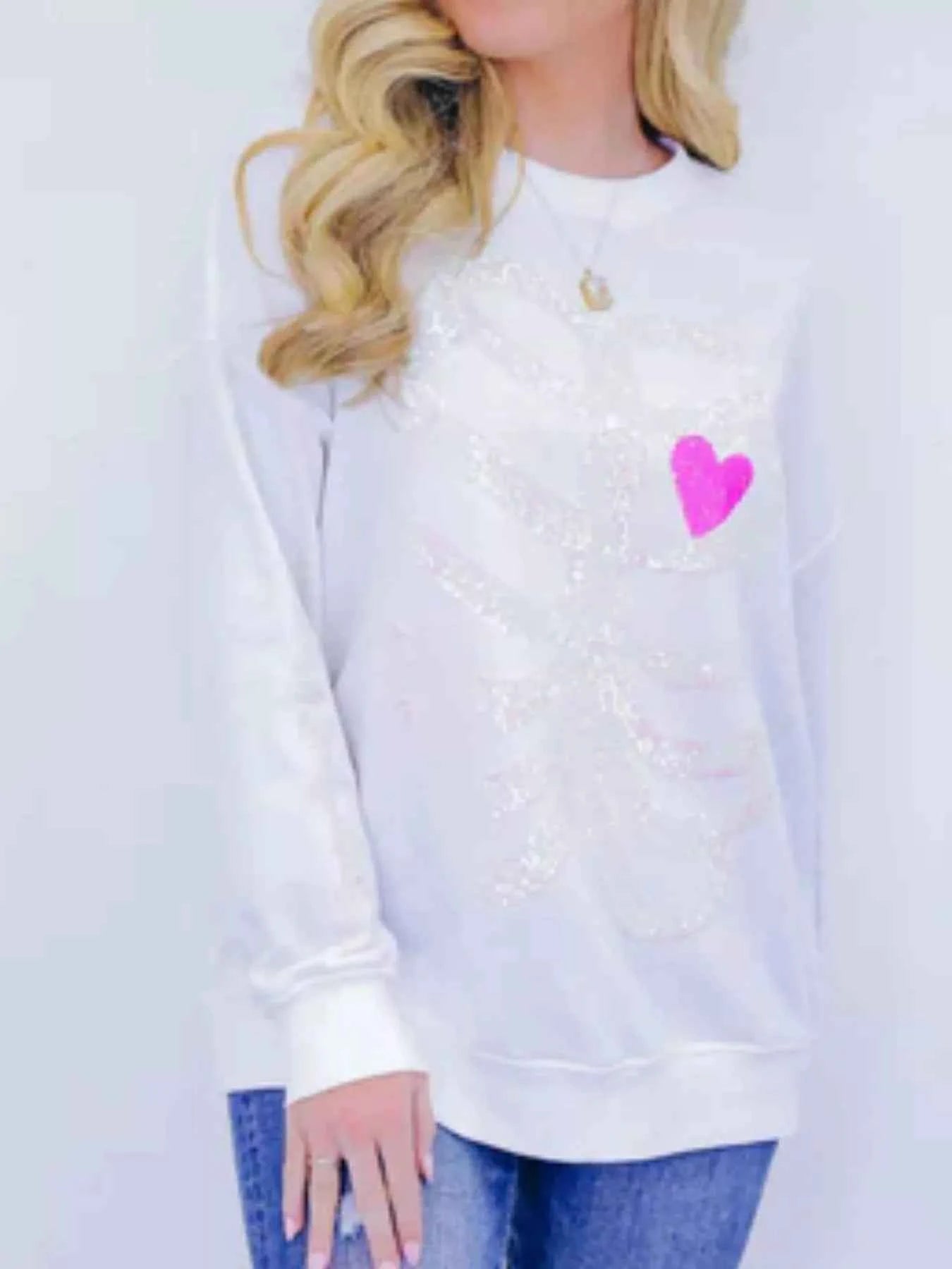 Full Size Halloween Round Neck Long Sleeve Sweatshirt Plus Size