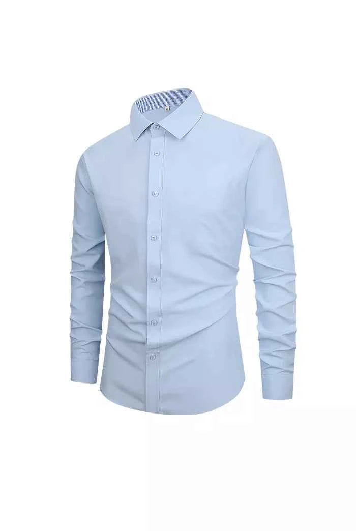 Men's Full Size Slim Fit Long Sleeve Shirt Plus Size