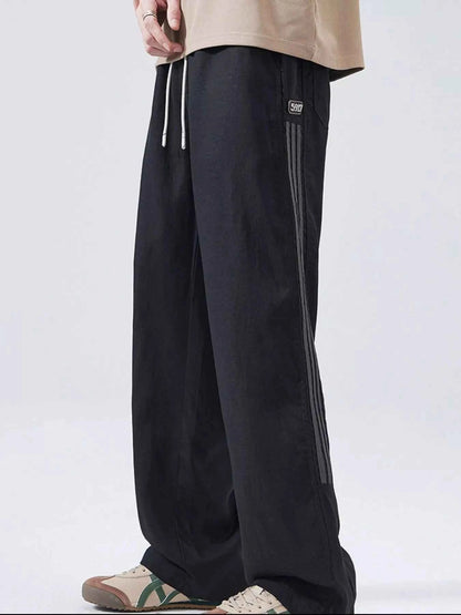 Men's Full Size Drawstring Wide Leg Pants Plus Size