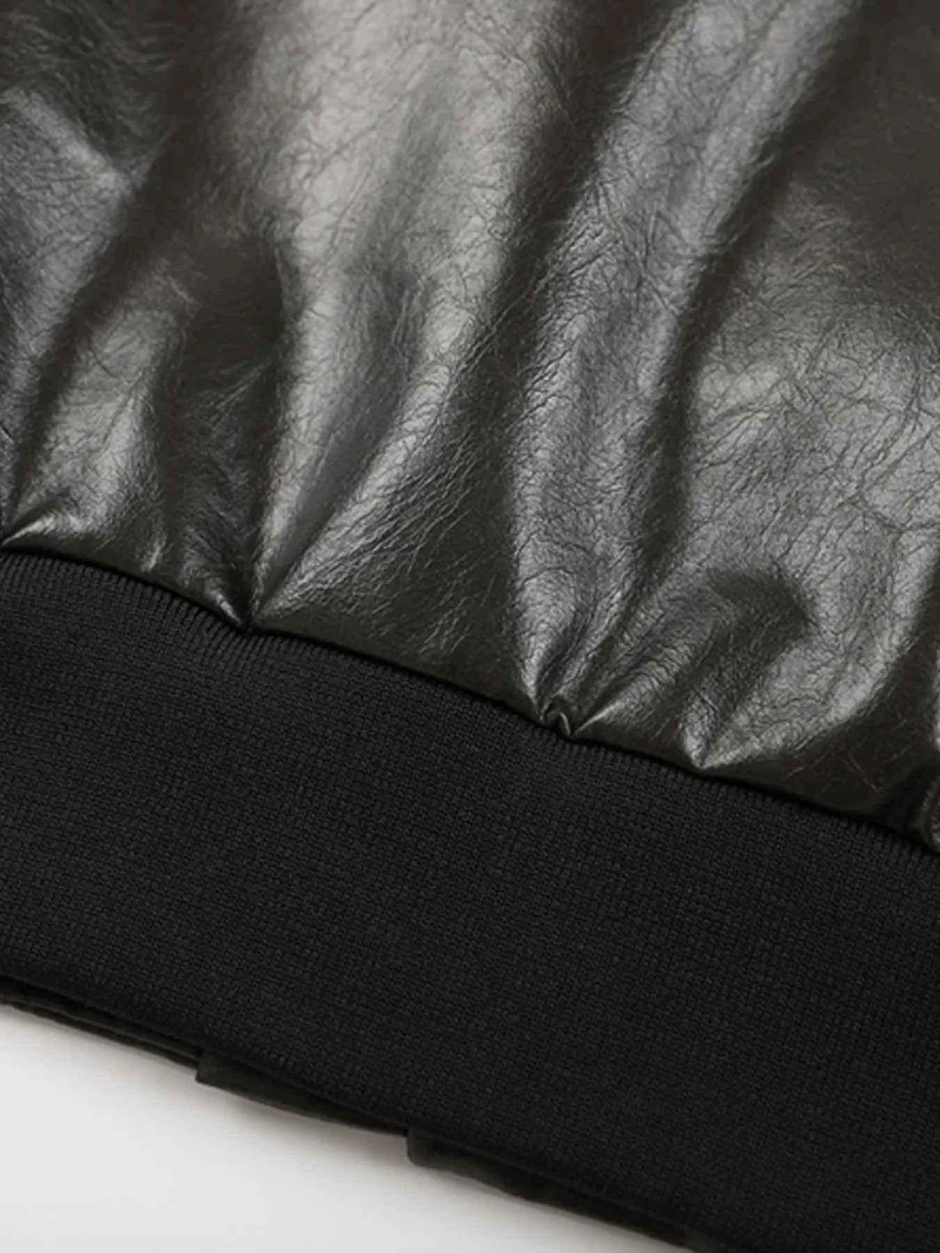 Men's Zip Up Leather Jacket